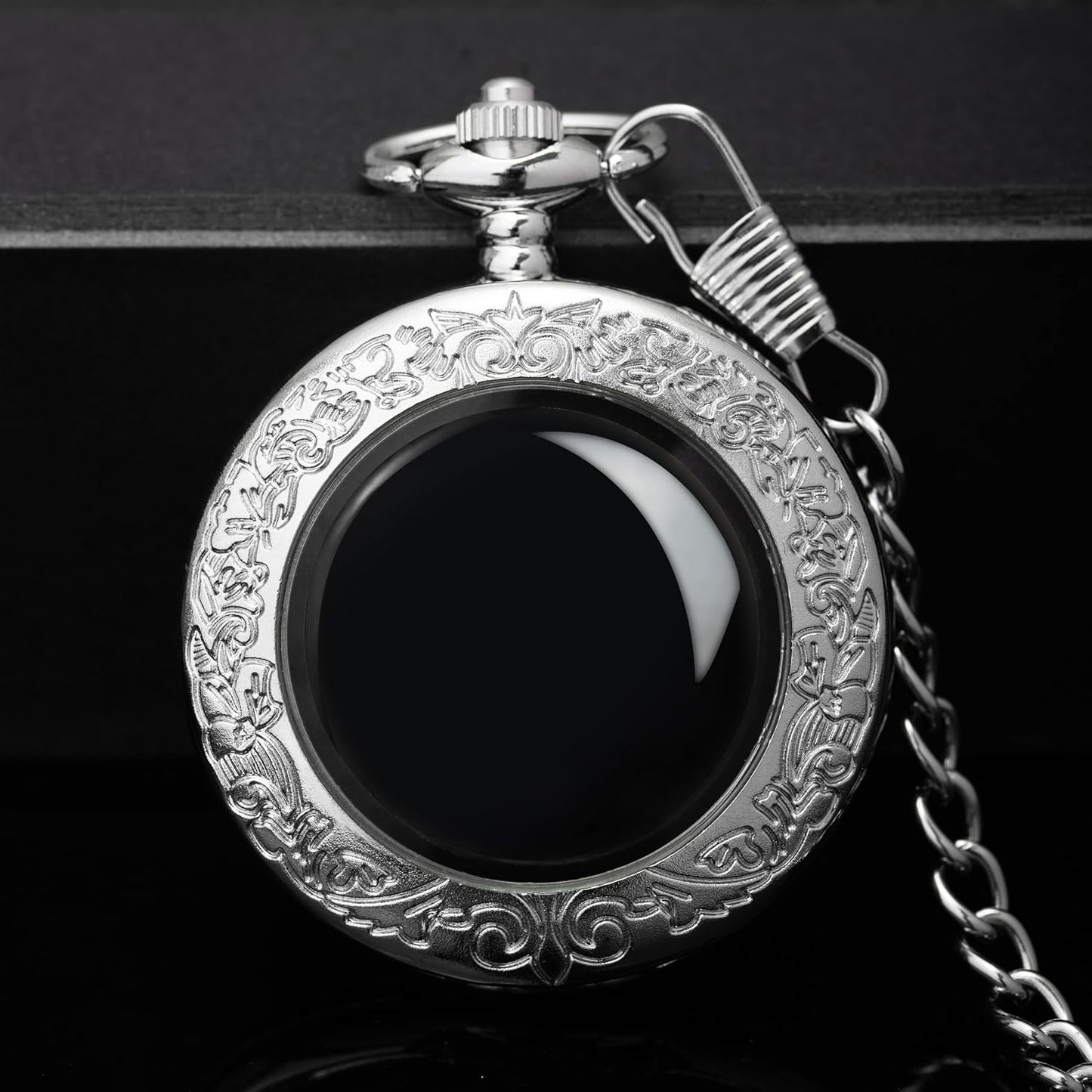 Natural Black Obsidian Mirror Scrying Mirror