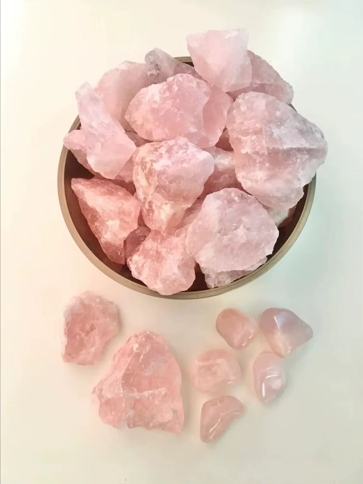 100% Natural Raw Crystals Stones Healing Mineral Specimen Rock Raw Rough Quartz Rose Quartz Stone Pink Crystal Gemstones