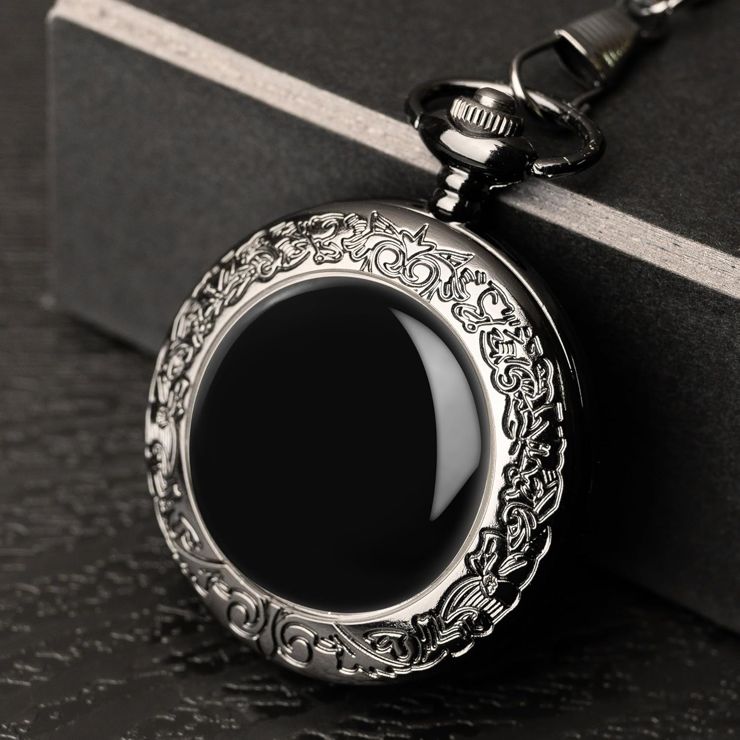 Natural Black Obsidian Scrying Mirror